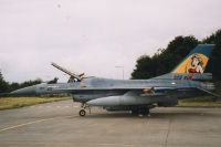 F-16, Niederlndische Luftwaffe, Vliegbasis Leeuwarden (NL), 4. Juli 1998