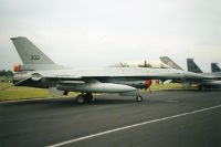 F-16, Norwegische Luftwaffe, Vliegbasis Gilze-Rijen 6. Juli 2002