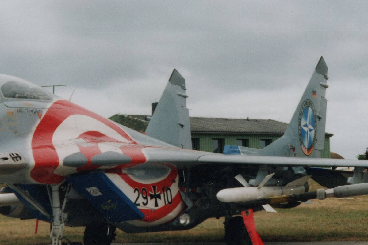 MiG-29, 29+10, Jagdgeschwader 73, 24. August 2003, Flugplatz Eggebek