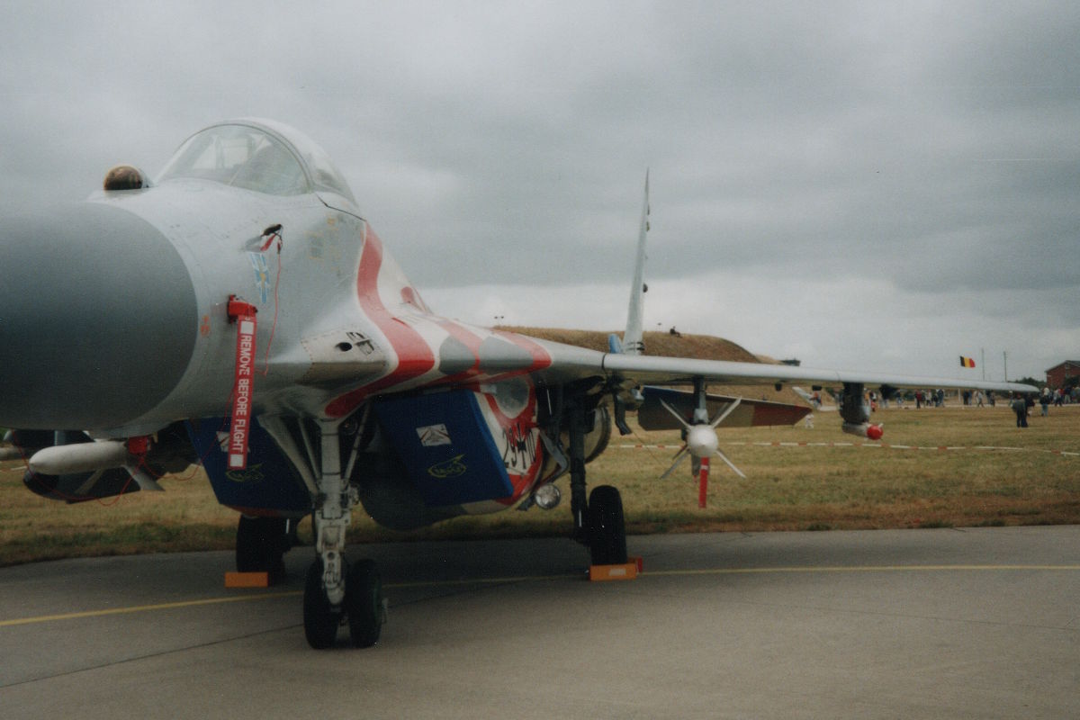MiG-29, 29+10, Jagdgeschwader 73, 24. August 2003, Flugplatz Eggebek