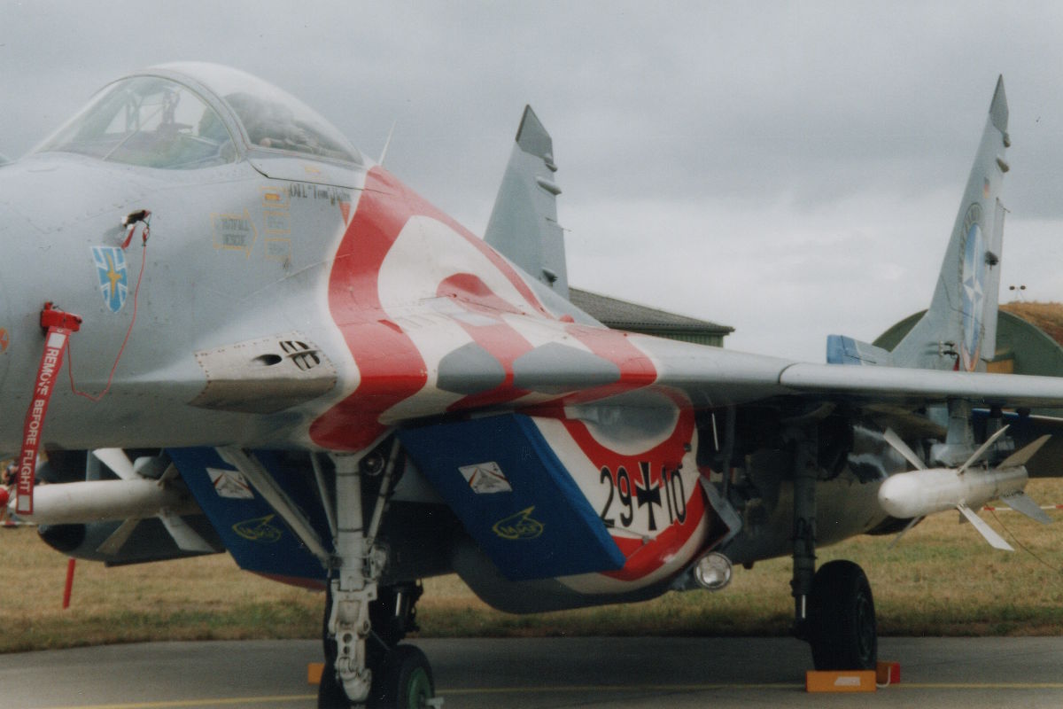 MiG-29, 29+10, Jagdgeschwader 73, 24. August 2003, Flugplatz Eggebek