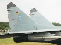 MiG-29, 29+21, Jagdgeschwader 73, 6. Juli 2002, Vliebasis Gilze-Rijen, Niederlande